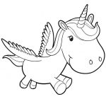 492 views Winged Unicorn Coloring Pages For Kids - Cartoon - Photos Of ...