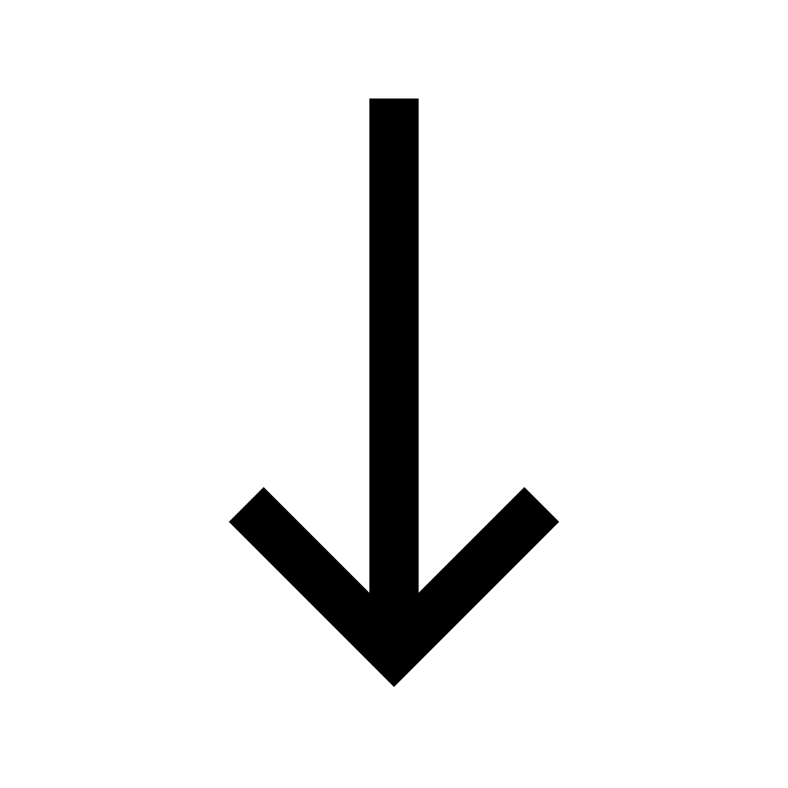 Long Arrow Down Icon - Free Download at Icons8