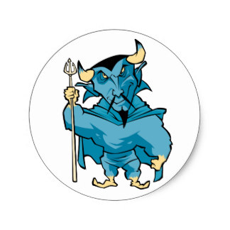 Blue Devils Stickers | Zazzle