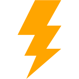 Orange lightning bolt icon - Free orange lightning bolt icons