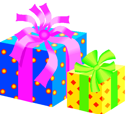 Birthday gifts clipart