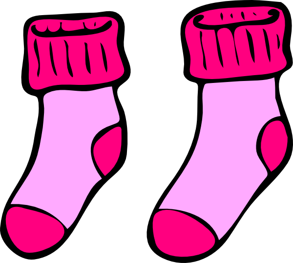 Pink Socks Clip Art - vector clip art online, royalty ...