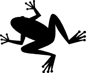 Frog Clipart Black And White Free
