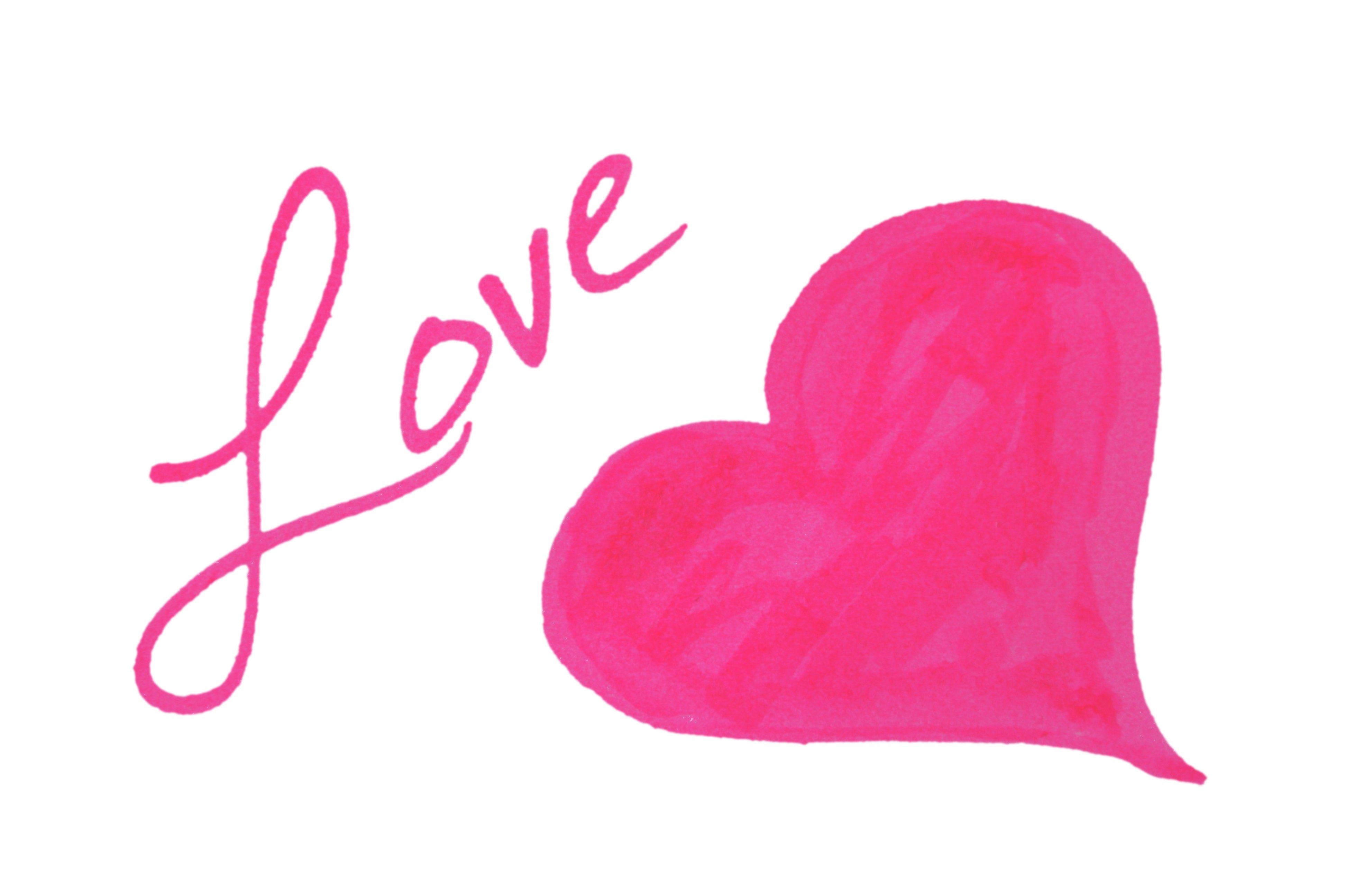 Pink Love Heart Clipart