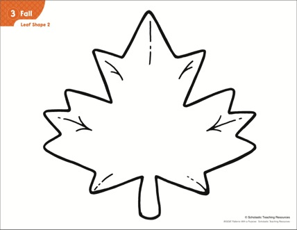Leaf Shape (Pattern & Activities) - Scholastic Printables