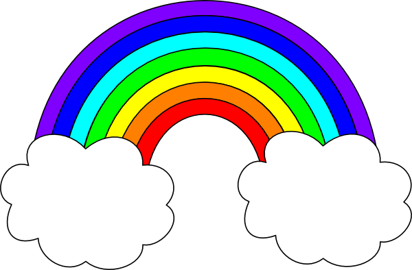 Rainbow cartoon clipart