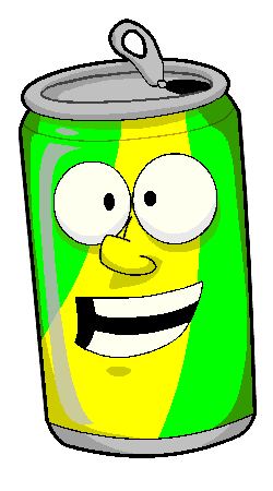 Soda Can Cartoon Clipart