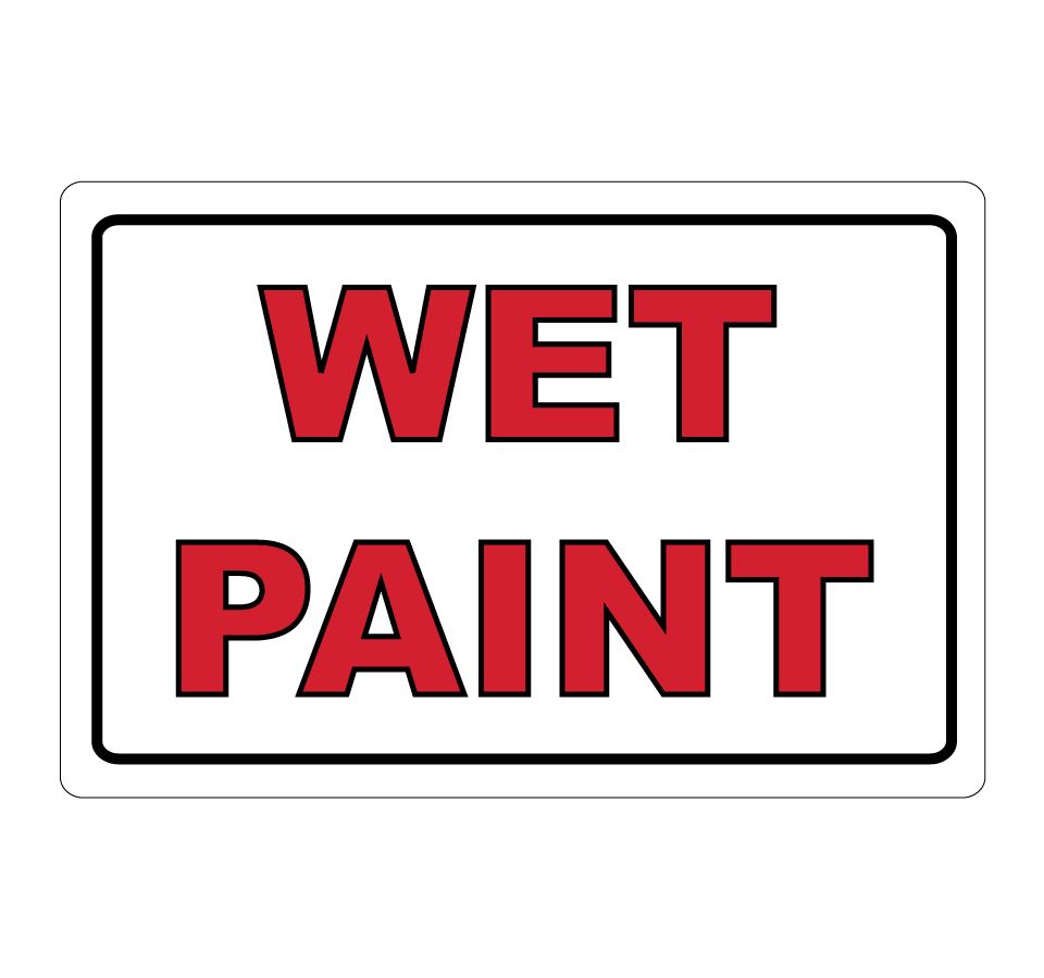 Wet Paint Sign Printable