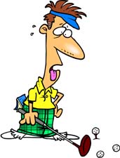 Funny Couples Golf Clipart