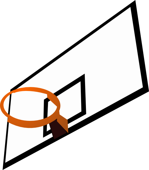 Cartoon basketball court clipart