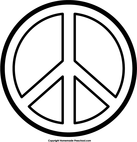 Peace Sign Clip Art - Tumundografico