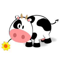 Clipart of cute cows