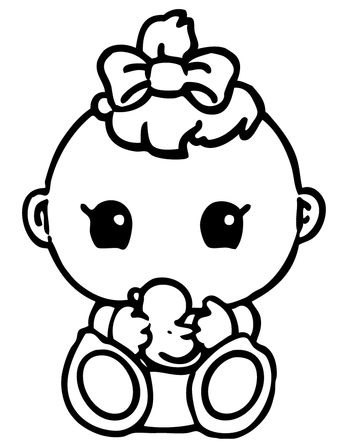 Baby Girl Coloring Pages - AZ Coloring Pages