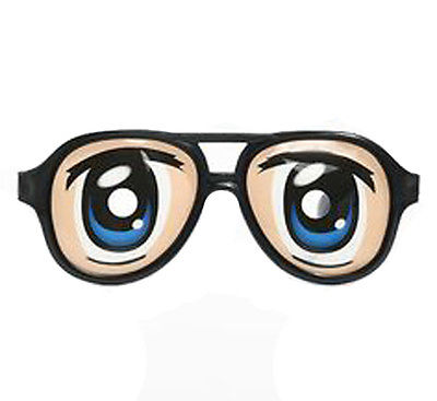 Novelty Anime Manga Costume Glasses Otaku Big Eyes Japanese ...