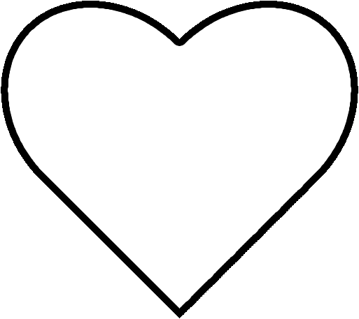 Best Photos of Large Heart Templates To Print - Black and White ...