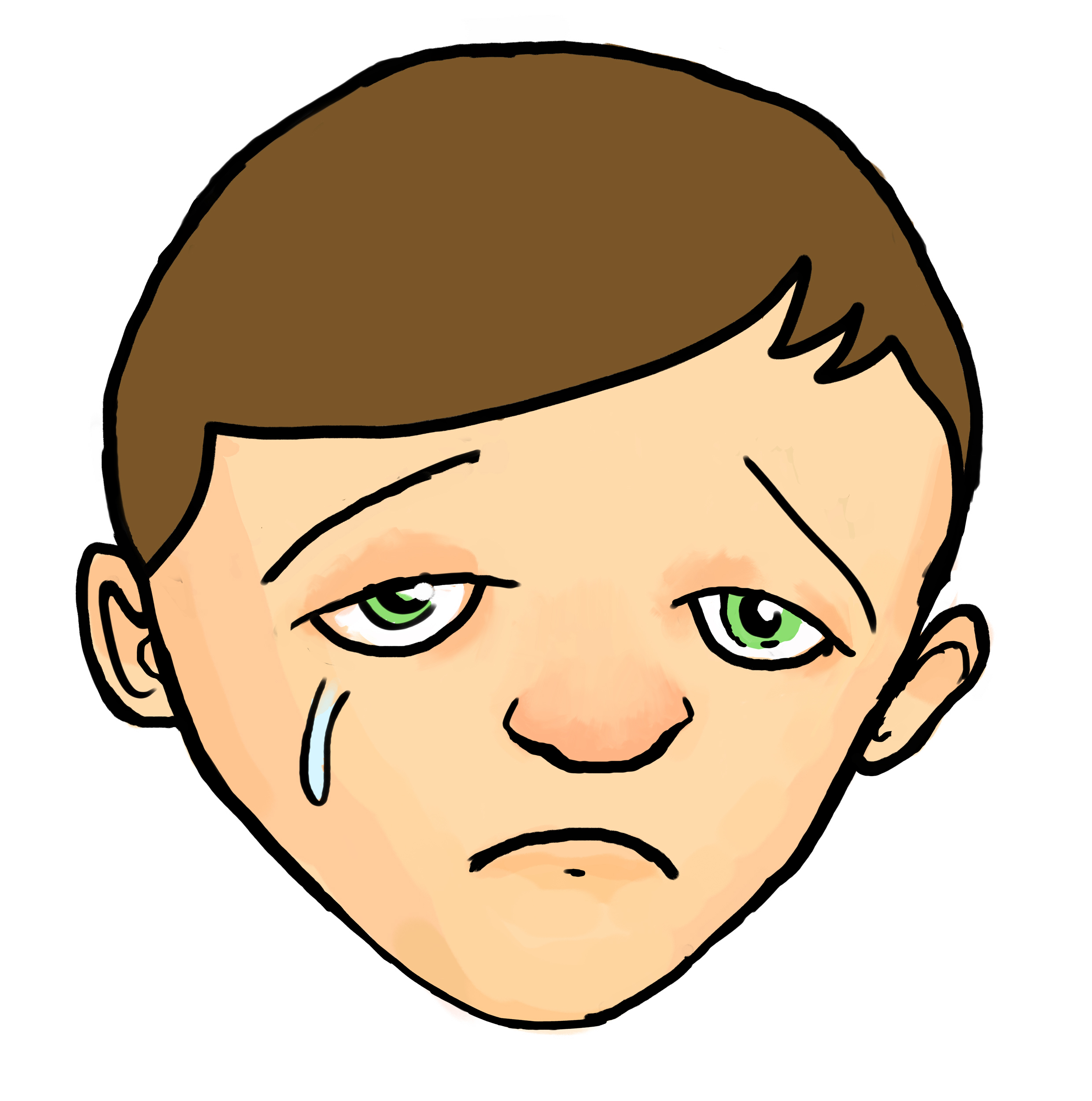 Very sad boy clipart - ClipartFox