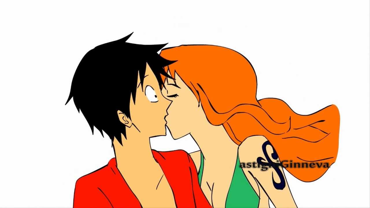 Luffy and Nami Kiss animation - YouTube