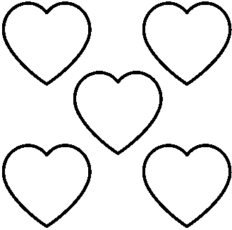 Three hearts clipart - Clipartix
