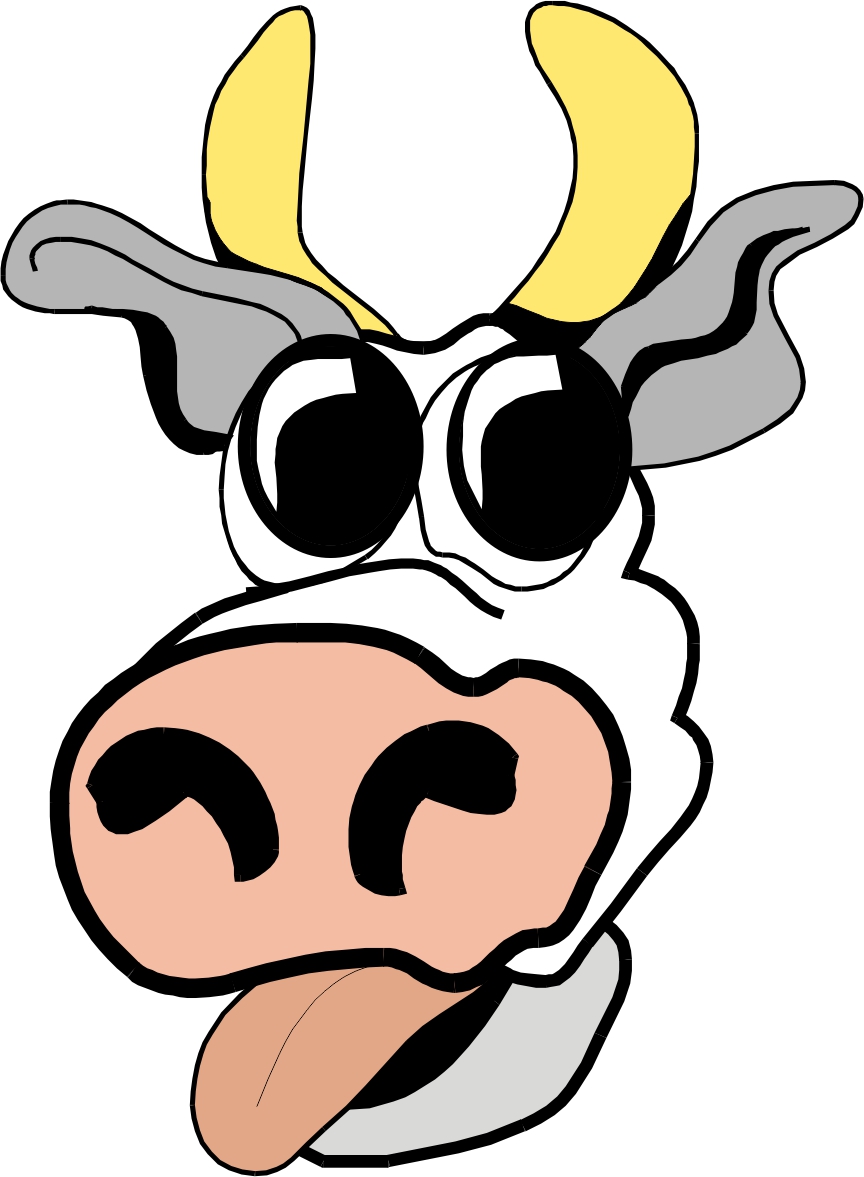 cow eating clipart - photo #35