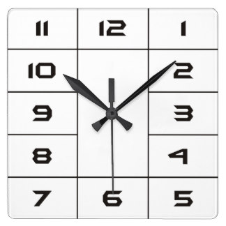 Numbers Template Wall Clocks | Zazzle