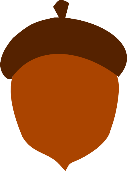 Acorn Outline Clipart