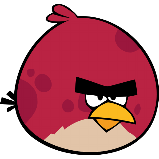 Angry Birds Black And White Clipart