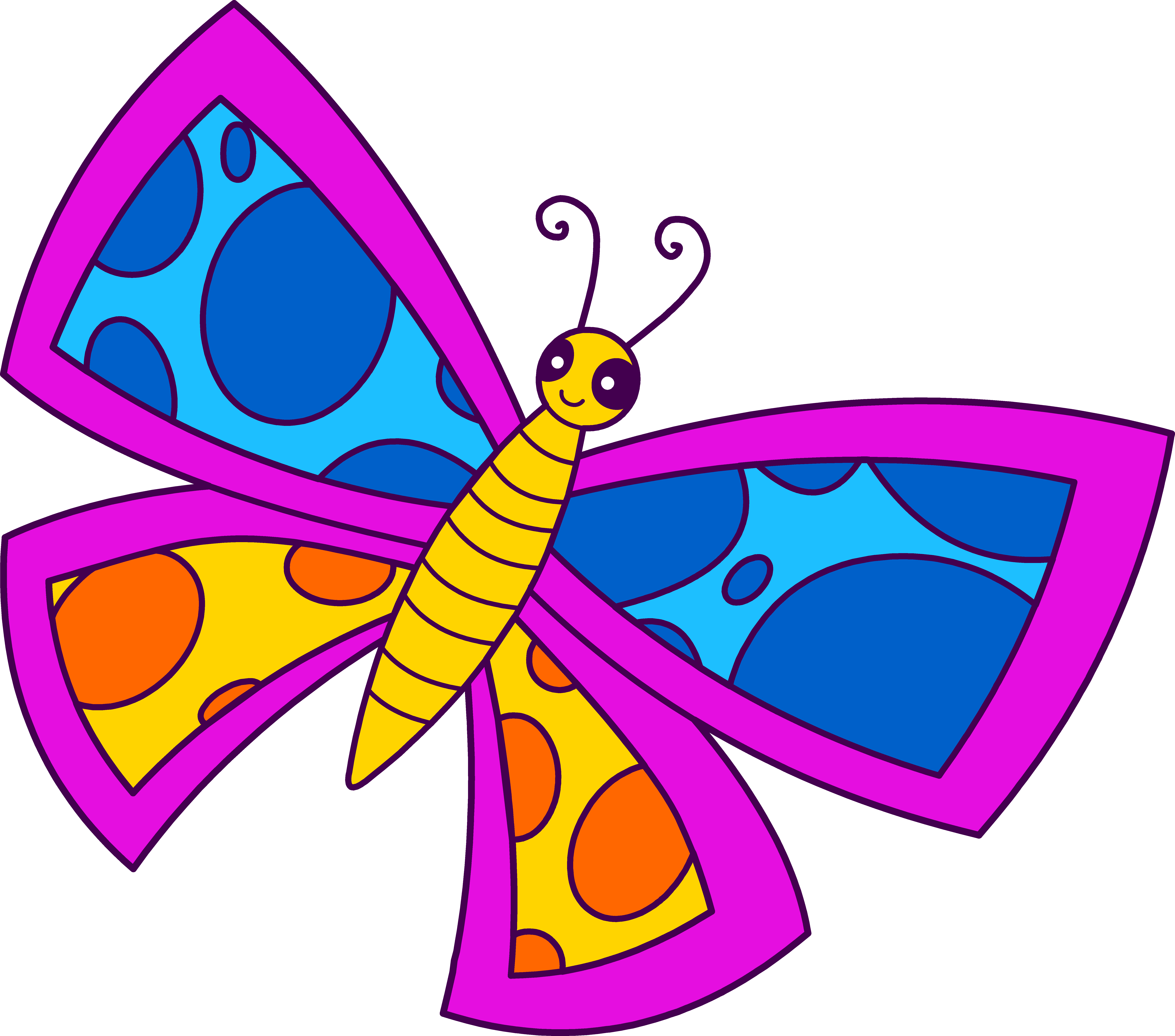 Flying Butterfly Cartoon ClipArt Best