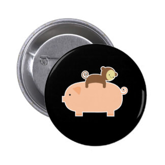 Baby Monkey Riding On A Pig Gifts on Zazzle