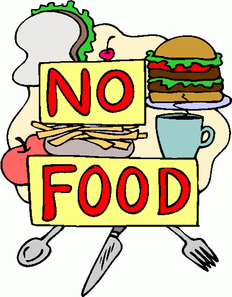 No food sign clipart