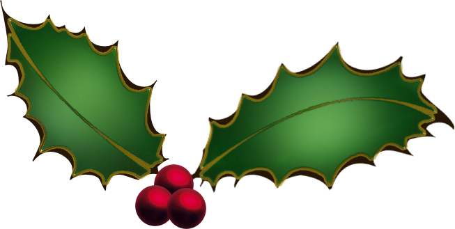 Free Christmas Clip Art Holly - Free Clipart Images