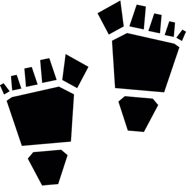 Cartoon footprints Icons | Free Download