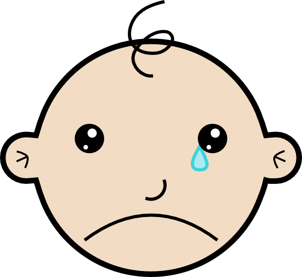 Animated crying baby clipart