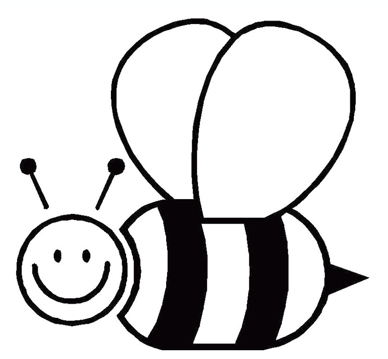 Free Printable Honey Bee Template