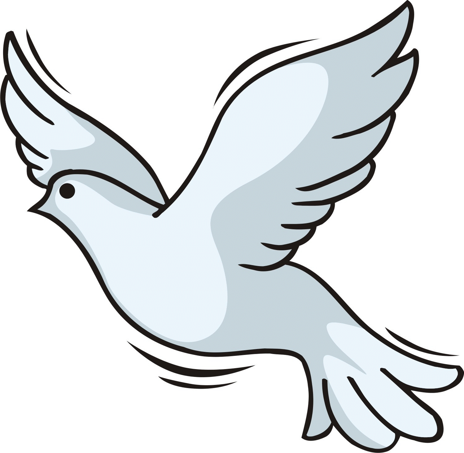 Descending dove clipart christian dove symbol a dove the bird of ...