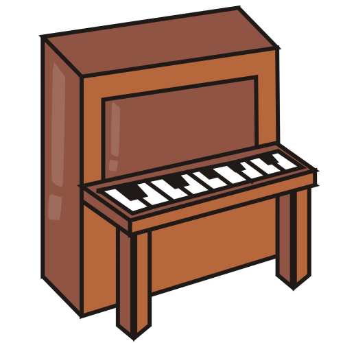 Piano cartoon clipart