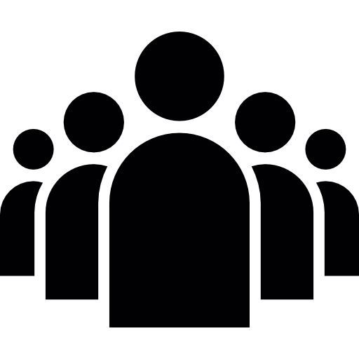 Group of people in a formation - Free people icons