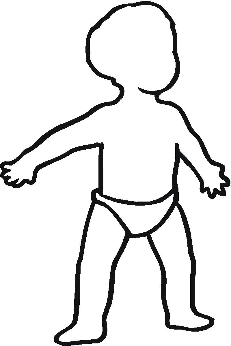 Baby Outline Clipart
