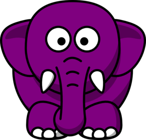 Purple Elephant Clip Art - vector clip art online ...