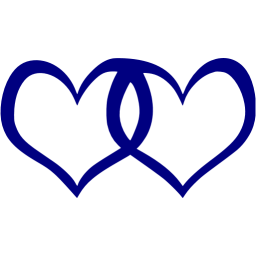Navy blue heart 3 icon - Free navy blue heart icons