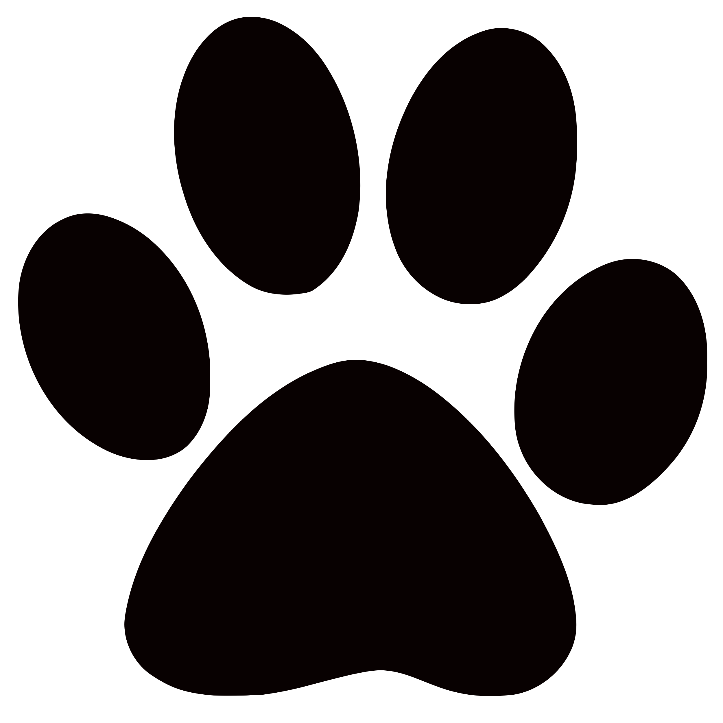 Vector clipart of paw print