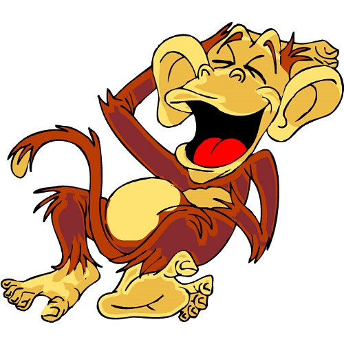 Laughing character clipart