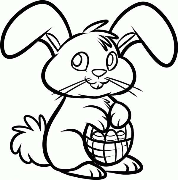 easter bunny head coloring pages - photo #35