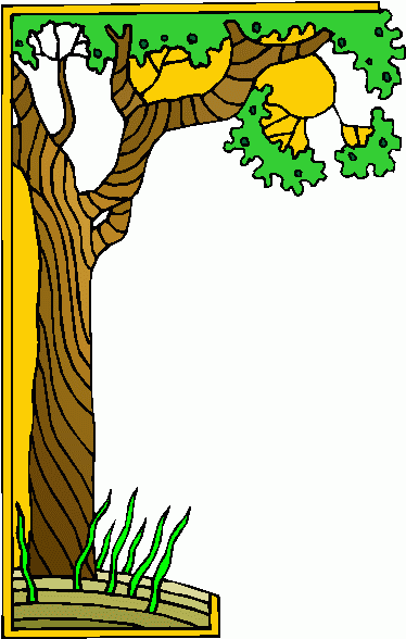 Tree border clip art
