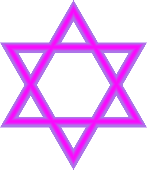 Jewish Star Purple Clip Art - vector clip art online ...