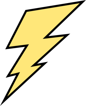 Clip art lightning bolt