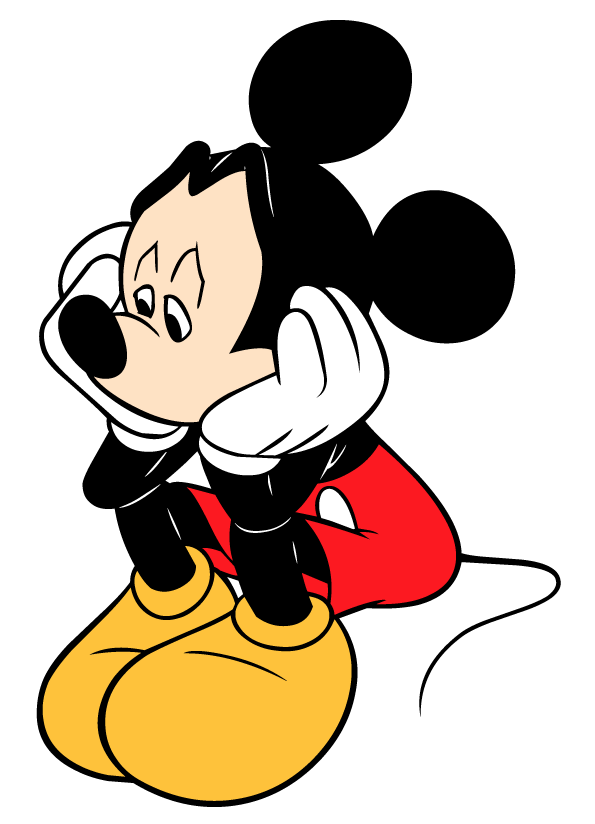 Mickey Mouse Sad Face - ClipArt Best