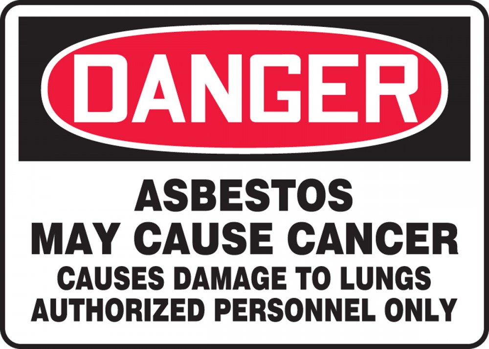 Asbestos May Cause Cancer OSHA Danger Safety Sign MCAW126