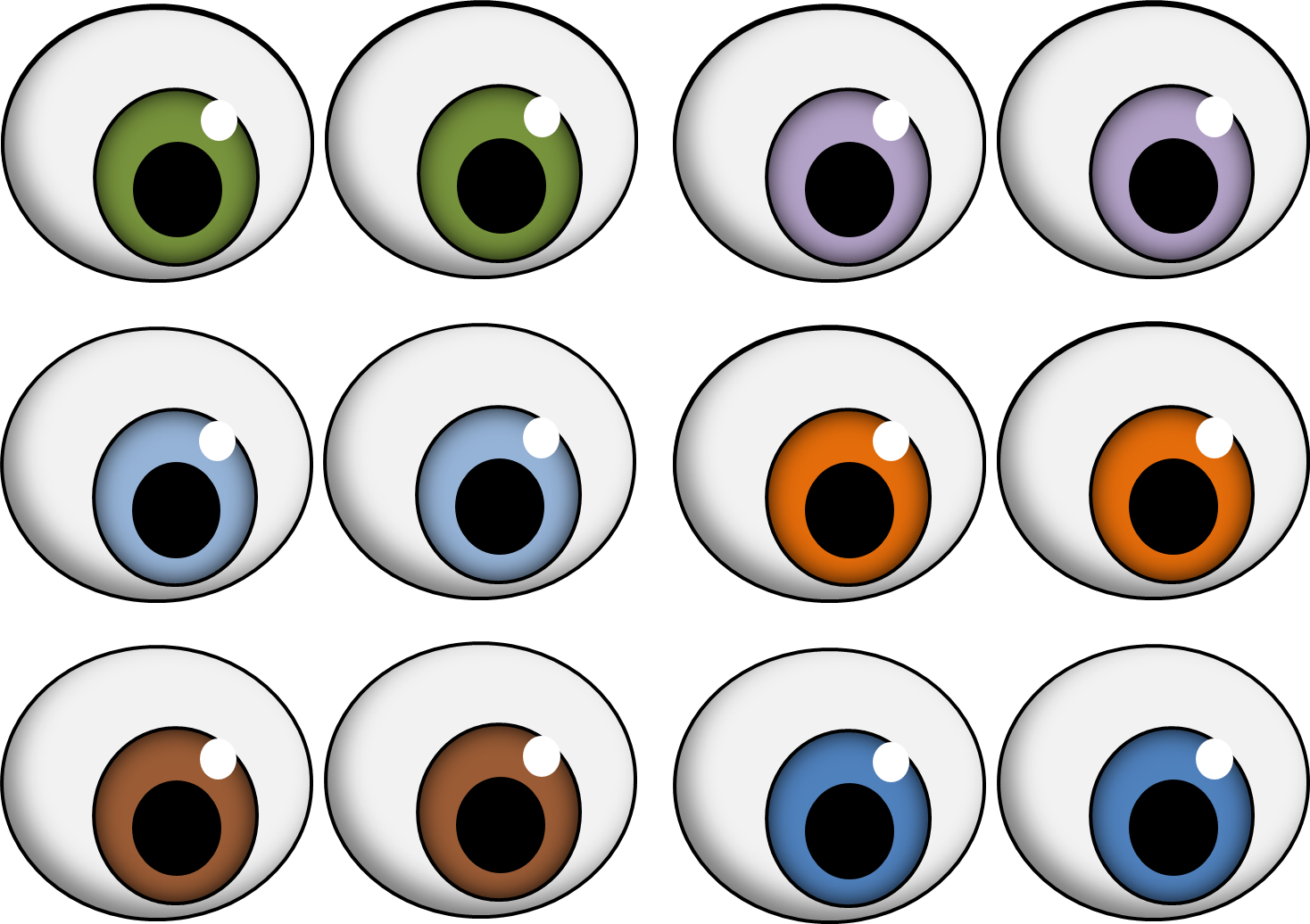 Googly eyes clipart - ClipartFox