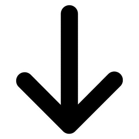 Clipart arrow pointing down
