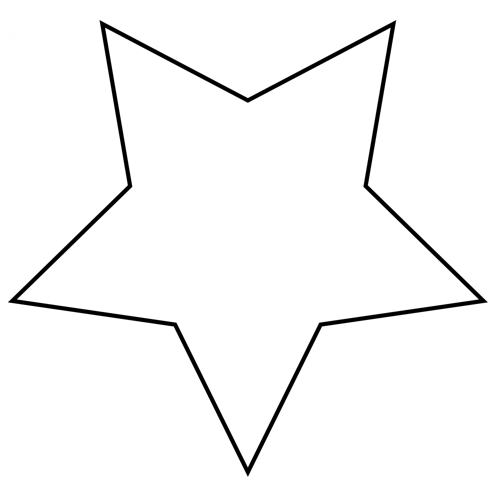 Star outline images 4 inch star pattern use the printable outline ...
